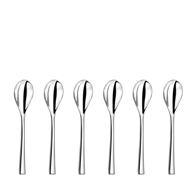 Lot 6 cuillères expresso moka en inox