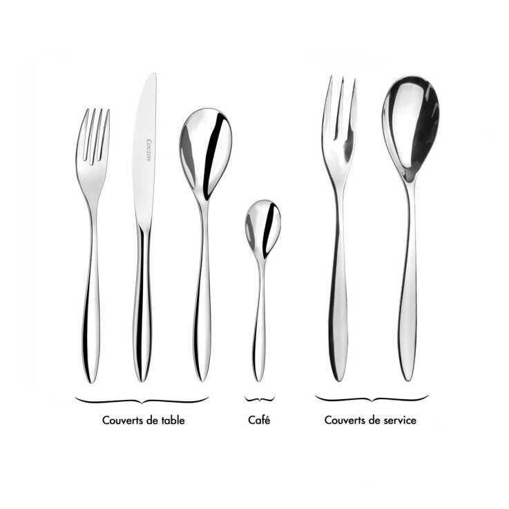 Lot 6 cuillères à café en inox