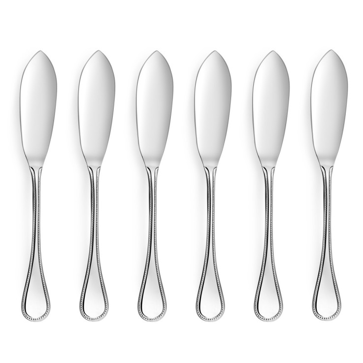 Lot 6 couteaux poisson en inox