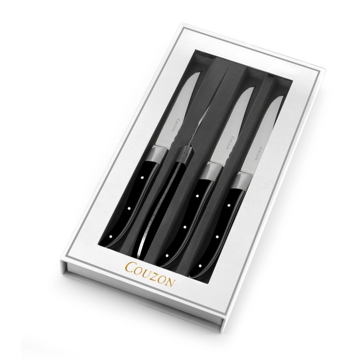 Lot 4 couteaux steak en inox