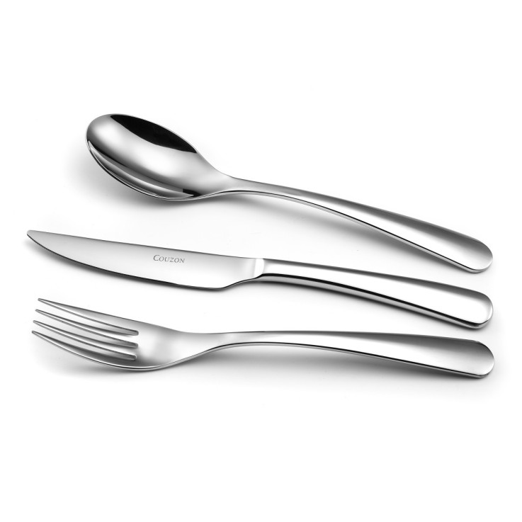 Ensemble 18 couverts inox entrée, fromage, dessert pour 6 personnes