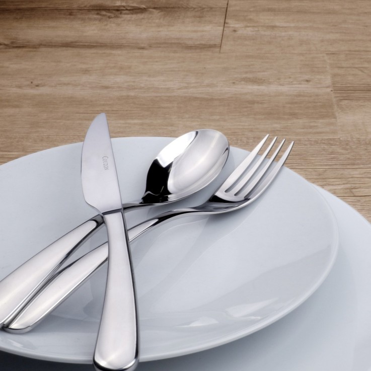 Ensemble 18 couverts inox entrée, fromage, dessert pour 6 personnes