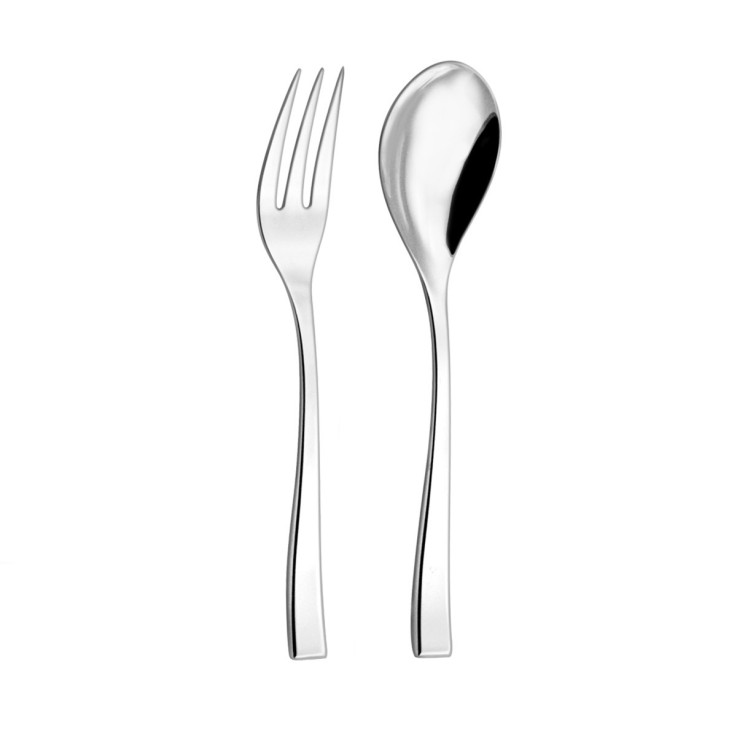 2 couverts de service en inox