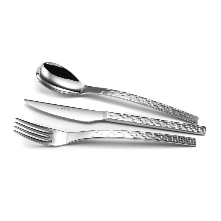 Ensemble 18 couverts inox entrée, fromage, dessert pour 6 personnes