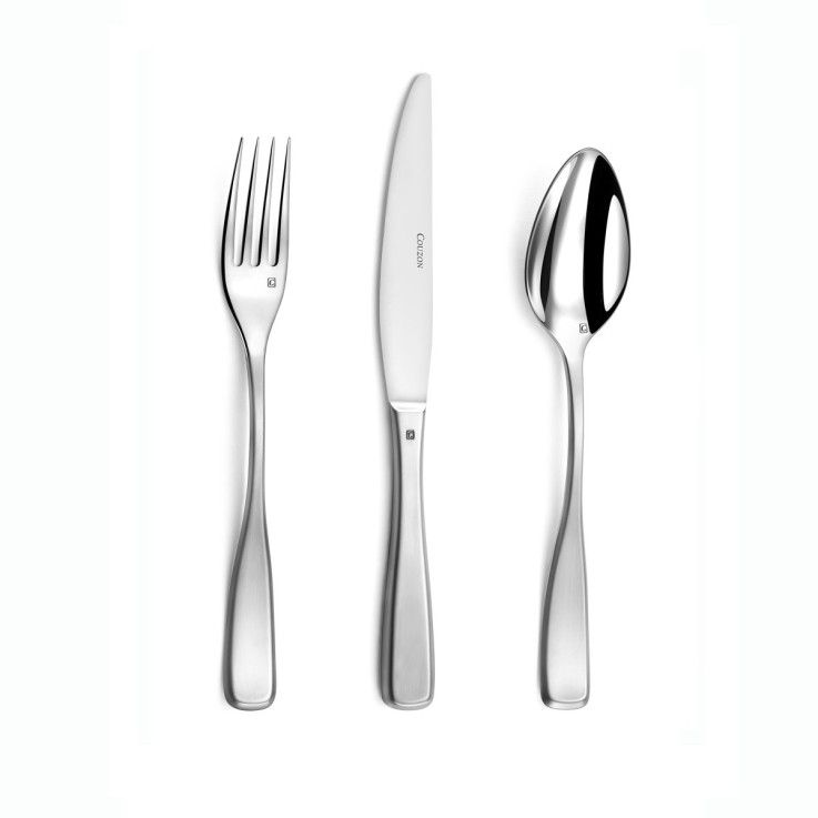 Ensemble 18 couverts inox entrée, fromage, dessert pour 6 personnes