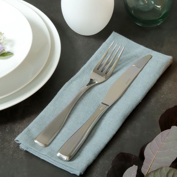 Ensemble 18 couverts inox entrée, fromage, dessert pour 6 personnes