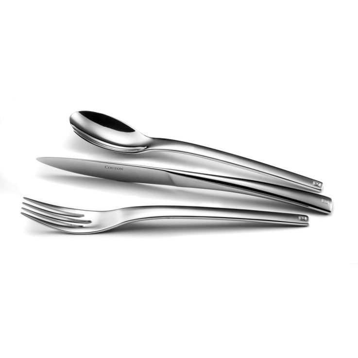 Ensemble 18 couverts inox entrée, fromage, dessert pour 6 personnes