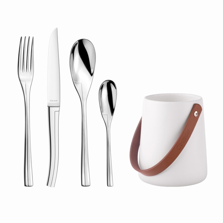 Ensemble 24 couverts de table Persane avec support de rangement nomade