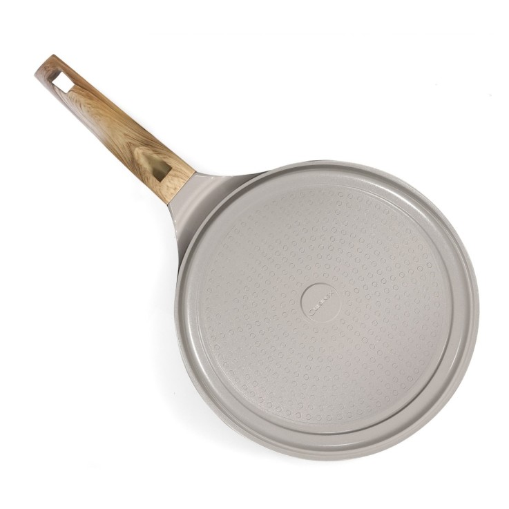 Crépière 25.7 cm avec revêtement en céramique blanche