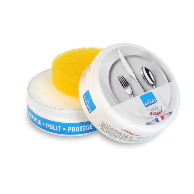 Pierre blanche parfum citron 300 g pour l'entretien de l'inox