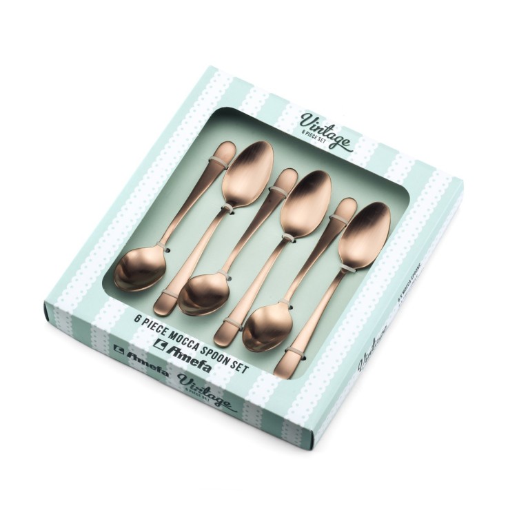 Service 6 cuillères moka expresso Austin en inox