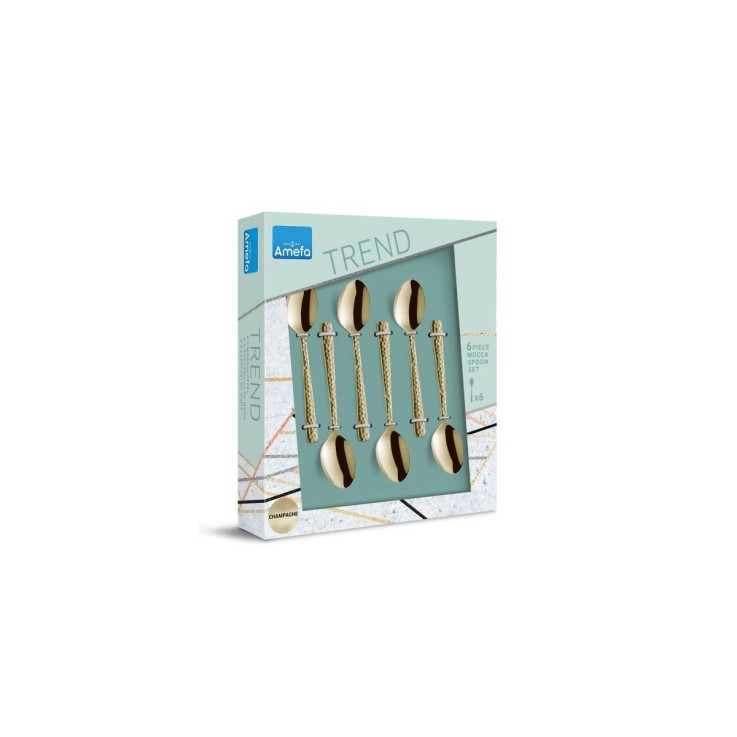 Service 6 cuillères moka expresso Felicity en inox