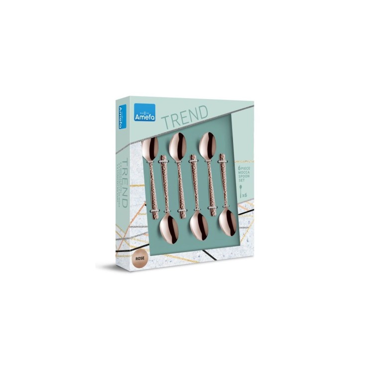 Service 6 cuillères moka expresso Felicity en inox