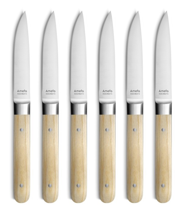 Coffret 6 couteaux steak -...