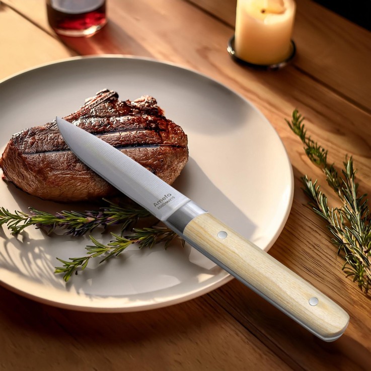 Coffret 6 couteaux steak - Fusion Hêtre