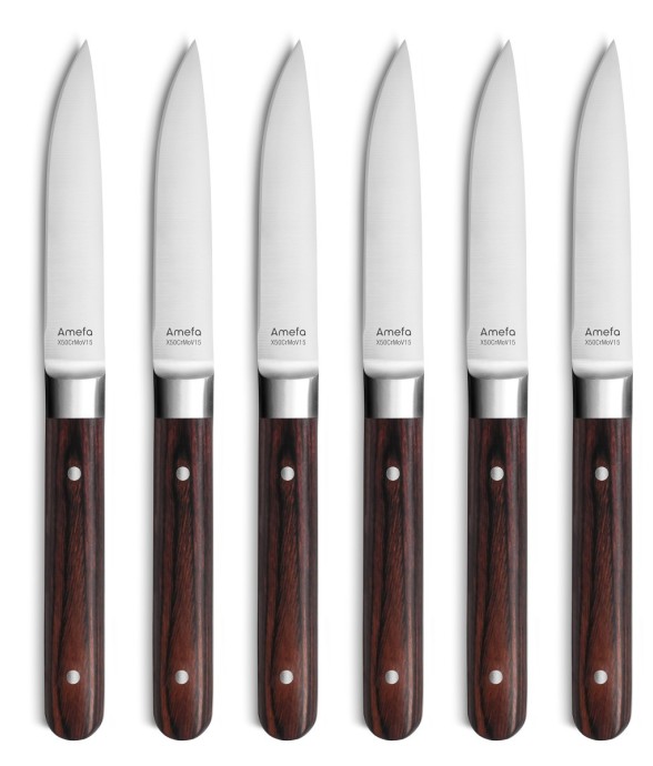 Coffret 6 couteaux steak -...