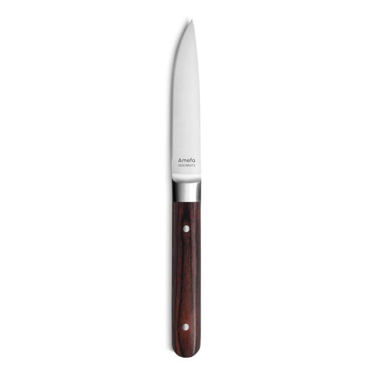 Coffret 6 couteaux steak - Fusion Noyer