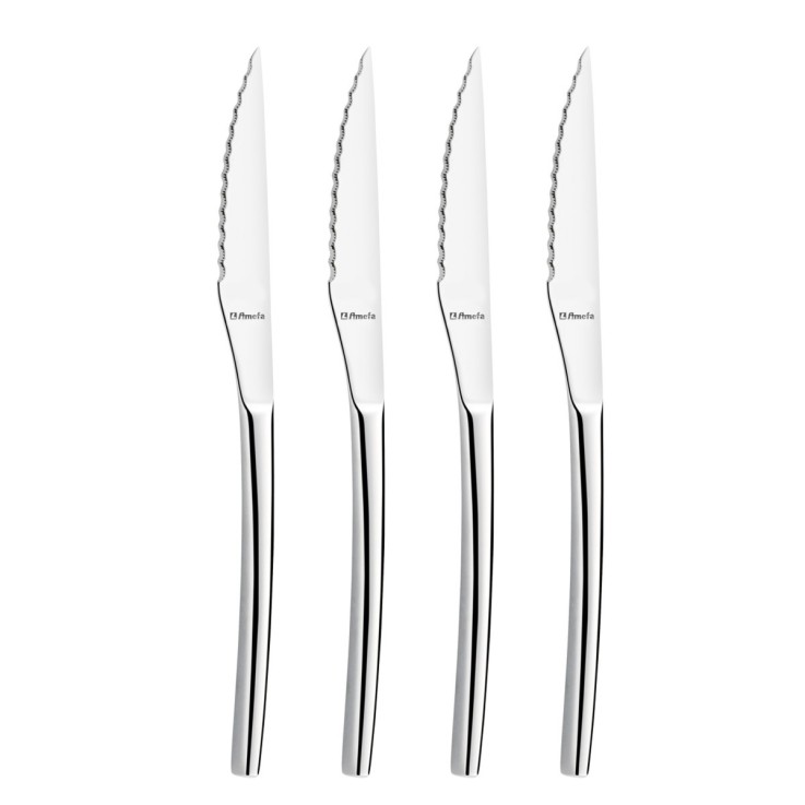 Coffret 4 couteaux steak en inox