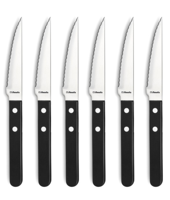 6 couteaux steak