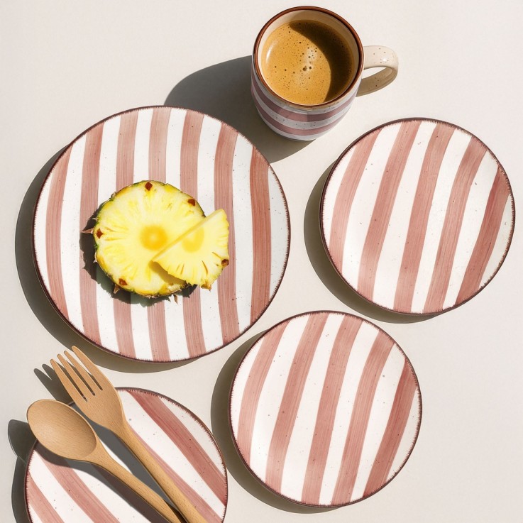 Assiette salade et pâtes 21 cm (lot de 6)