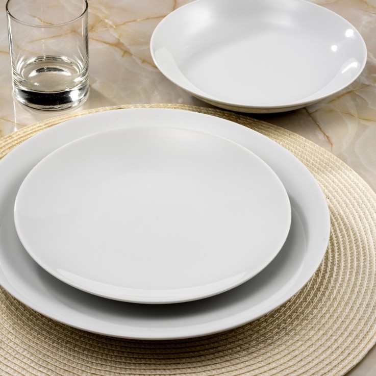 Coffret 6 assiettes plates