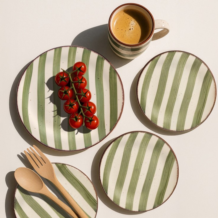 Assiette salade et pâtes 21 cm (lot de 6)