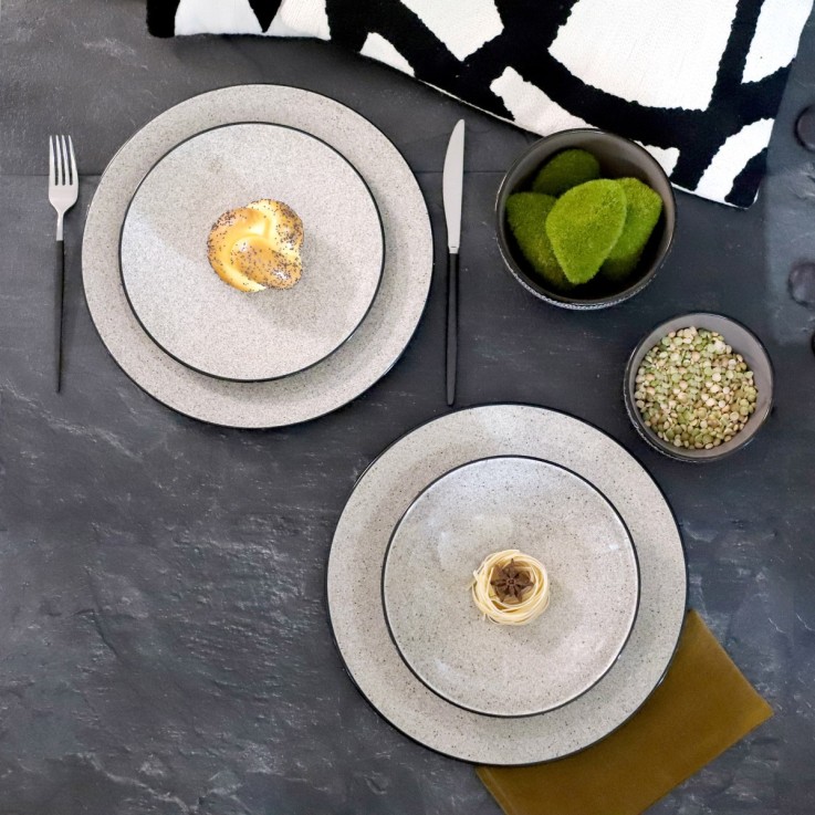 Coffret 6 assiettes plates