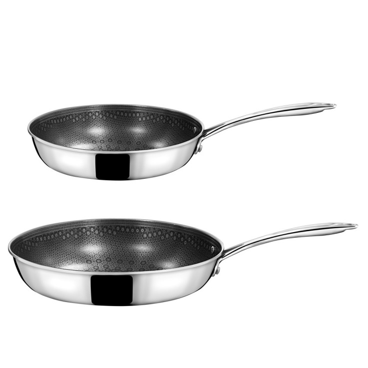 Lot de 2 poêles 24-28cm Virtuo en inox