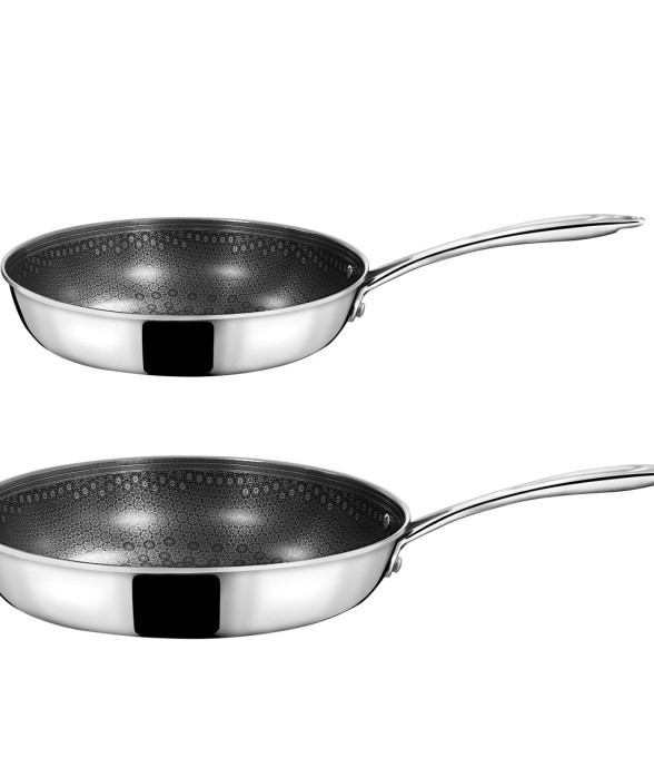 Lot de 2 poêles 24-28cm...