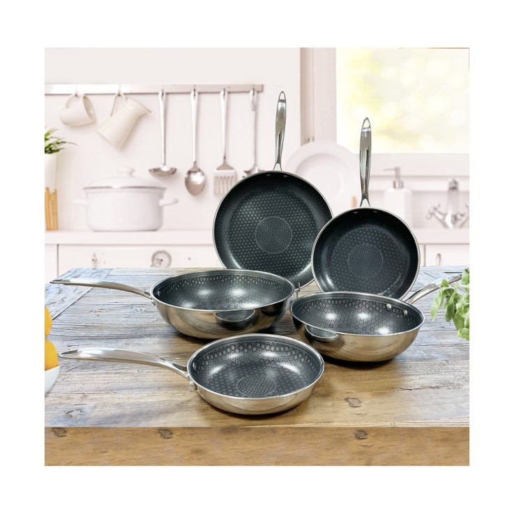 Lot de 2 poêles 24-28cm Virtuo en inox