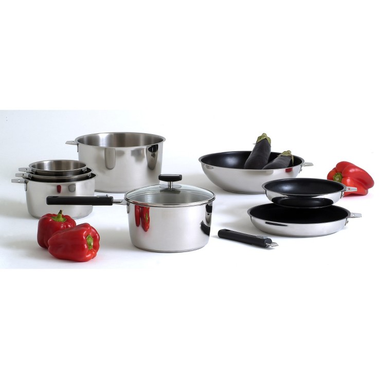 Série de 3 casseroles 16/18/20cm en inox