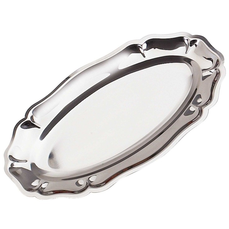 Plat ovale 40 x 23 cm Regence en inox