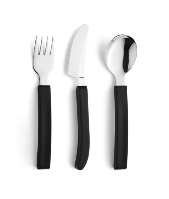 Set 3 couverts droits en inox