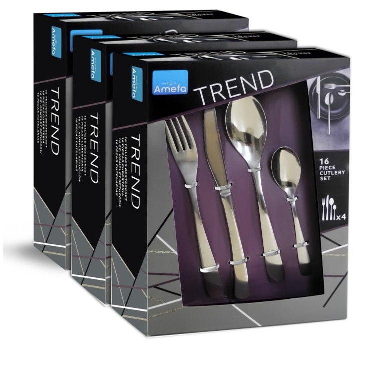 Ensemble de 48 couverts Allegro en inox