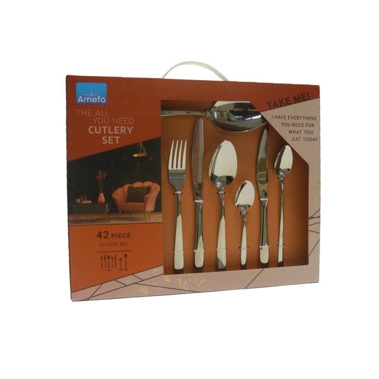 Coffret cadeau 42 pièces Ariane en inox