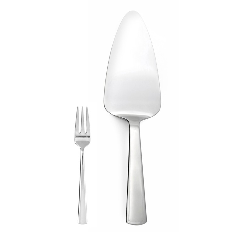 Service à gâteau 13 pièces Moderno en inox