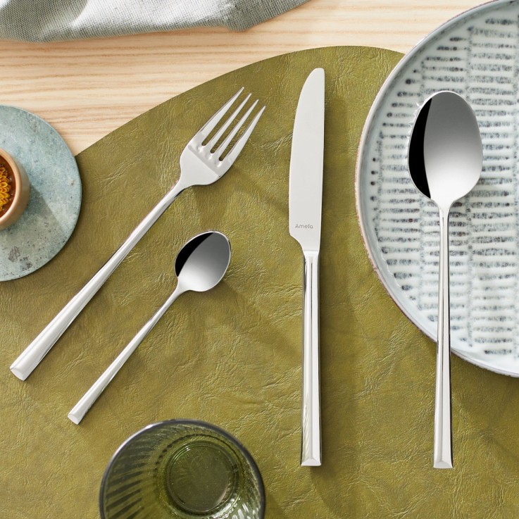 Ménagère 24 pièces en coffret long Metropole en inox