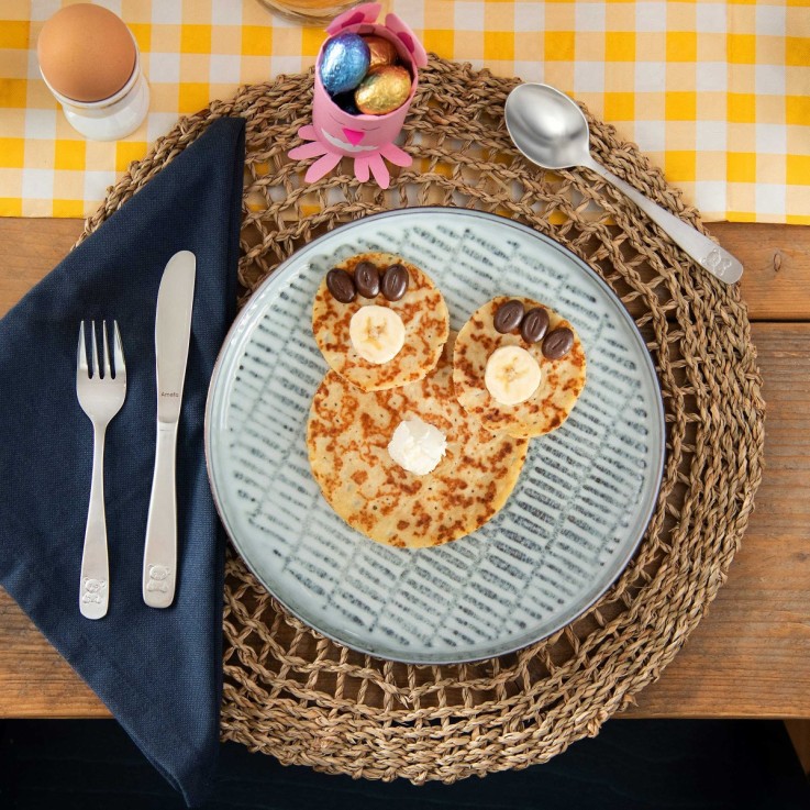 Coffret 3 couverts enfants Bear en inox