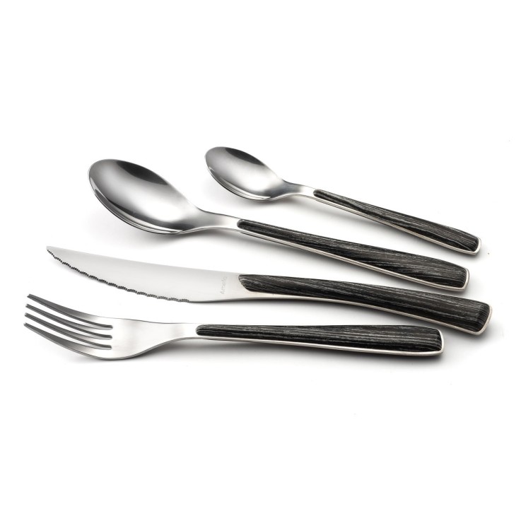 Ménagère 24 pièces Zéphyr Nature en inox