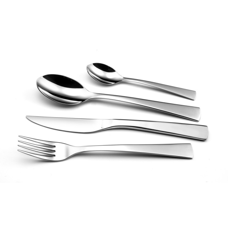 Ménagère 50 pièces avec service salade Livia en inox