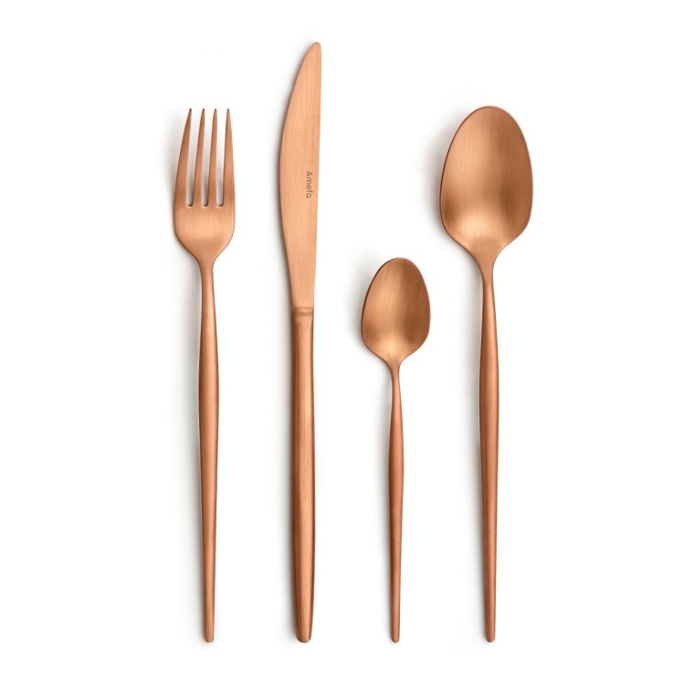 Ménagère 24 pièces Soprano Cuivre en inox