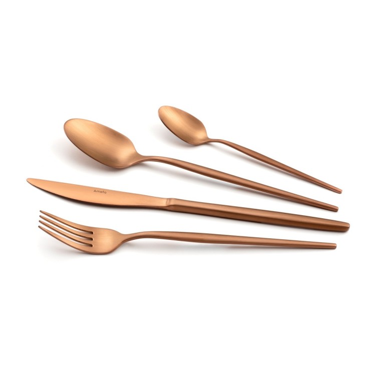 Ménagère 24 pièces Soprano Cuivre en inox