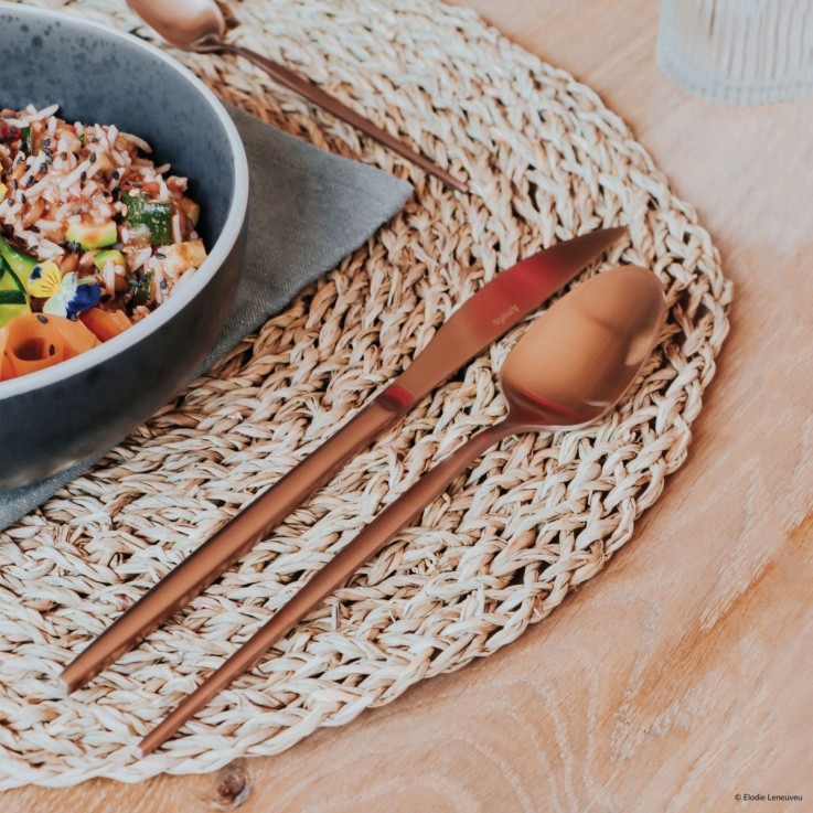 Ménagère 24 pièces Soprano Cuivre en inox