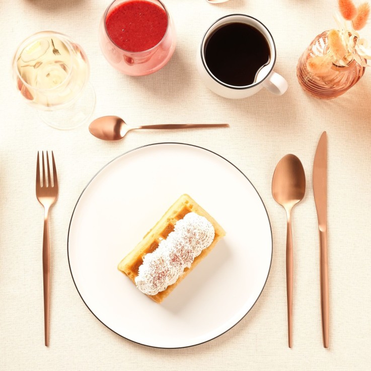 Ménagère 24 pièces Soprano Cuivre en inox