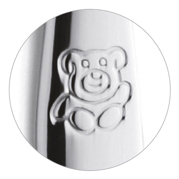 Service 4 couverts enfants Ourson en inox