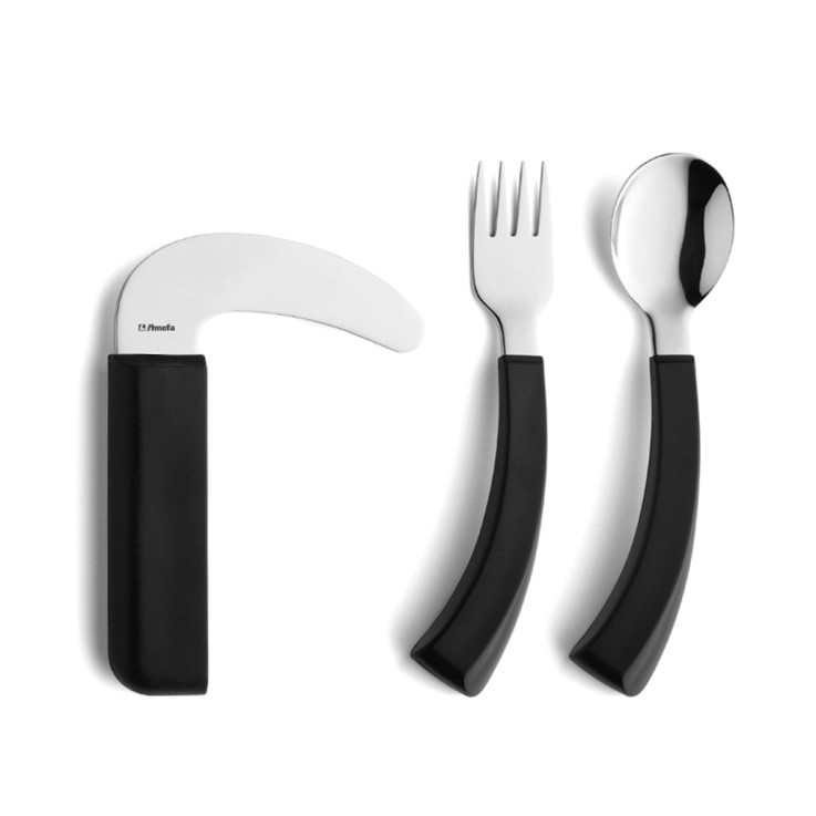 Set 3 couverts pour droitier en inox