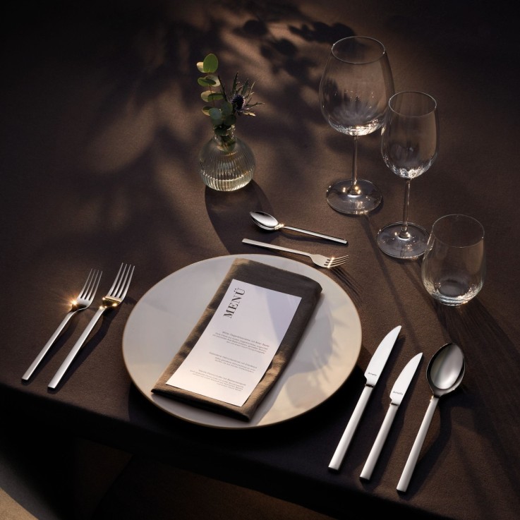 Ménagère 24 pièces Cube en inox