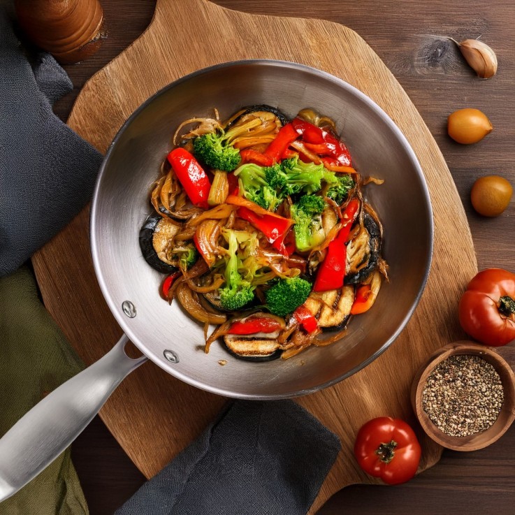 Wok Gourmet inox 24cm