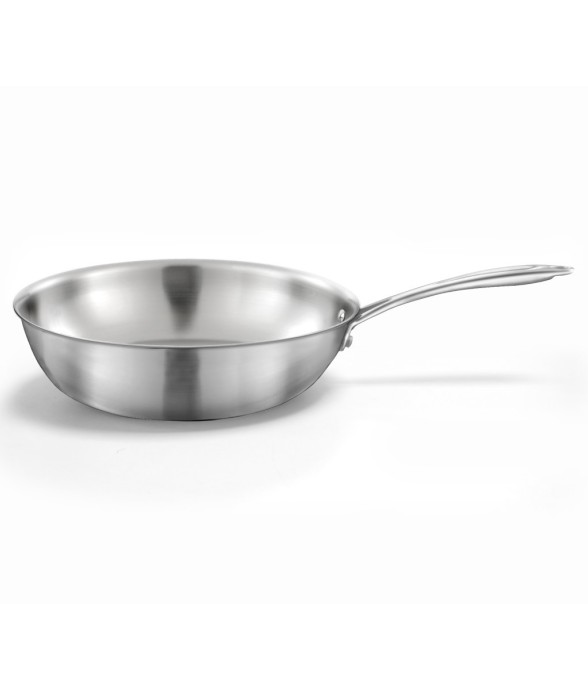 Wok en inox 28 cm inox triply