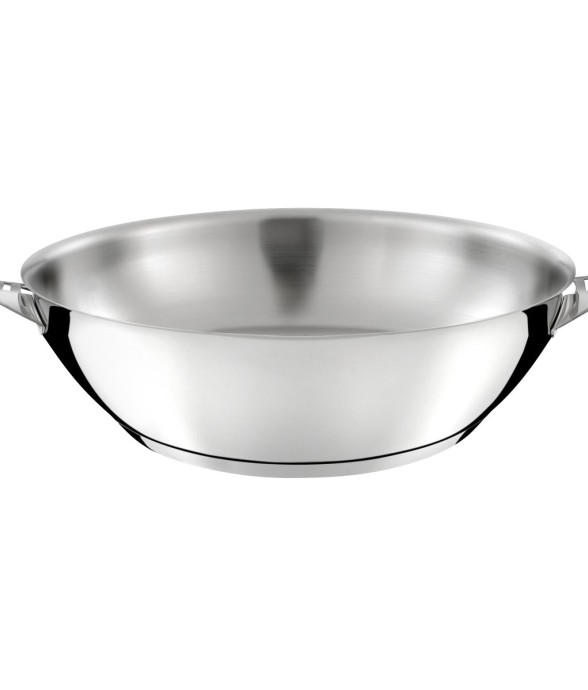 Wok Eclipse 28cm en inox